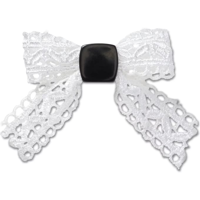 Jibbitz Crocs White Lace Bow