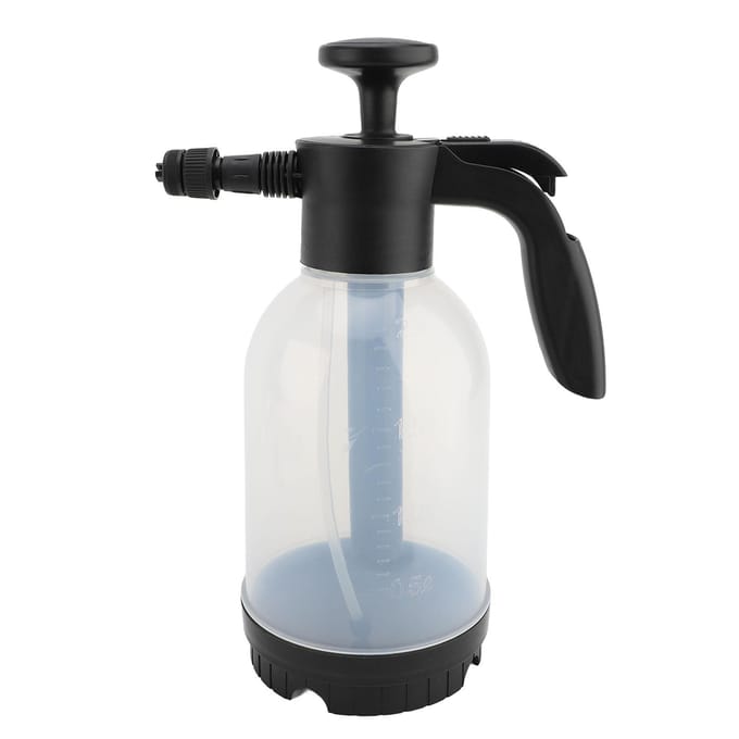 Schuimspuit 2L Instelbare Druk Schuimende Pompspuit Handpomp Drukspray voor Autowassen black