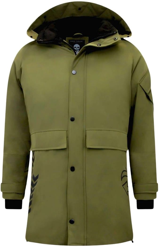 Nette Heren Winterjassen - 9803 - Groen