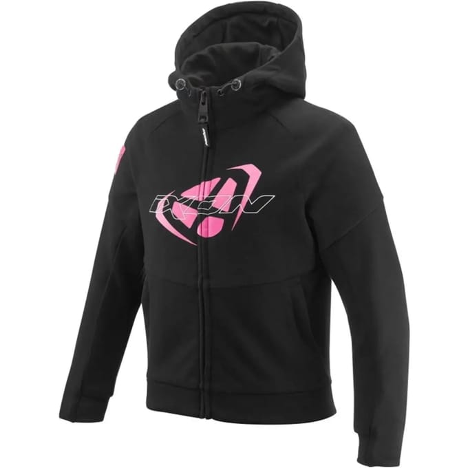 Ixon Touchdown Kid L Zwart Bright Roze Meisjes Textiele Motorjas - Jas