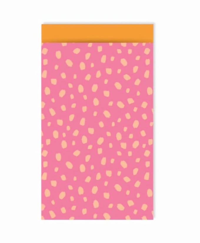 25 Cadeauzakje Roze Oranje 12x19cm