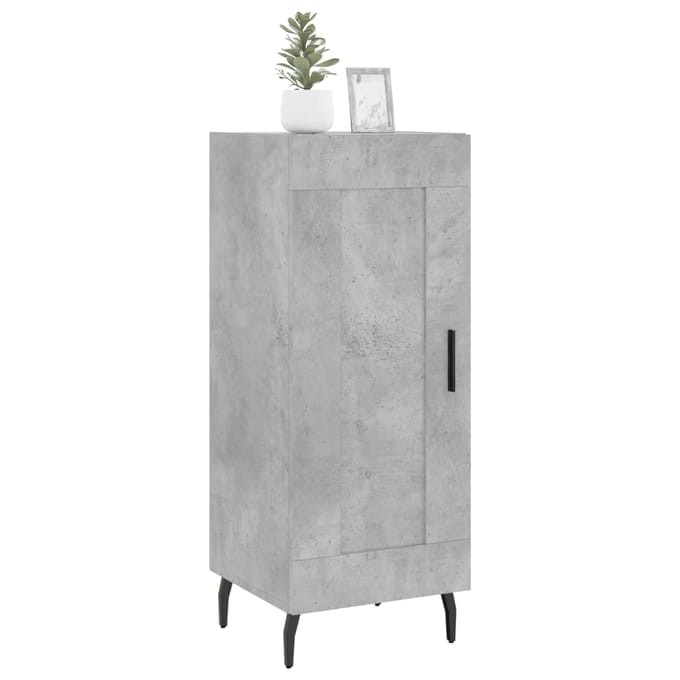 vidaXL - Dressoir - 34,5x34x90 - cm - bewerkt - hout - betongrijs