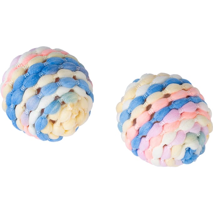 Set van 2 regenboog rammelballen TIAKI katten