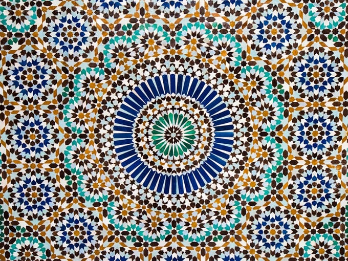 Placemat vinyl | Blue dream | 6 stuks