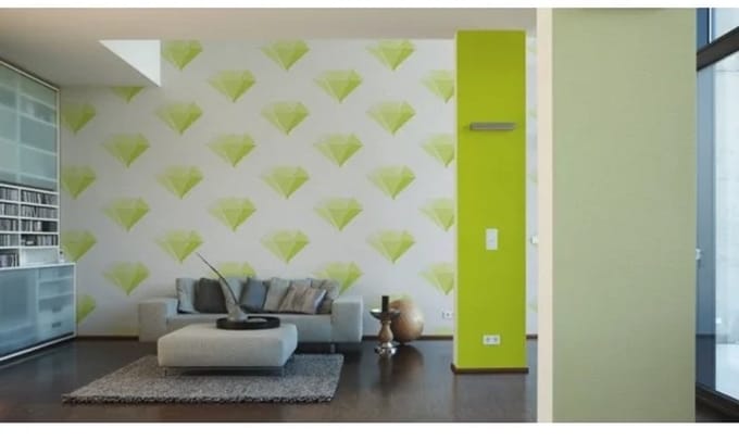 Retro behang groen 95656-2