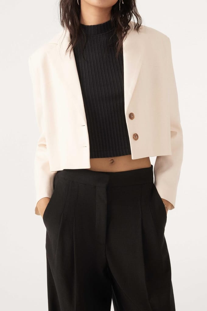 BA&SH Veste Kisty Ecru Taglia: L | Blazers Outlet | Donna | Marrone