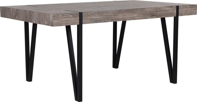 ADENA - Eettafel - Donkere houtkleur - 90 x 180 cm - MDF
