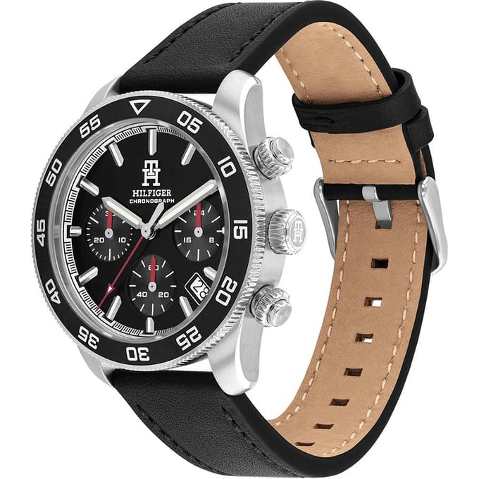 Tommy Hilfiger 1792162 Heren RVS Kwarts Horloge black