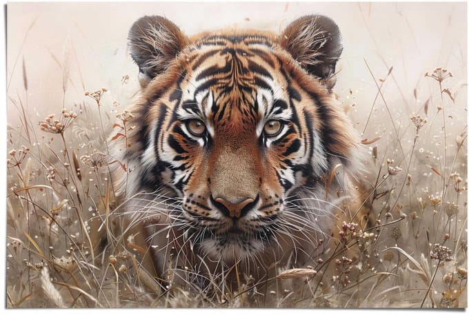 Poster Hunting Tiger - 61 x 91,5 - Papier - REINDERS