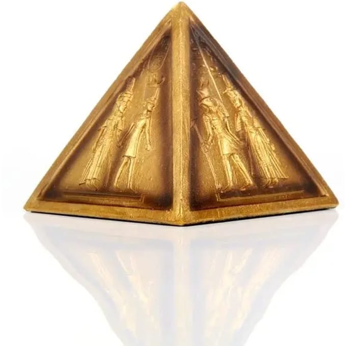 Decoratief object gouden piramide hiëroglief Puckator
