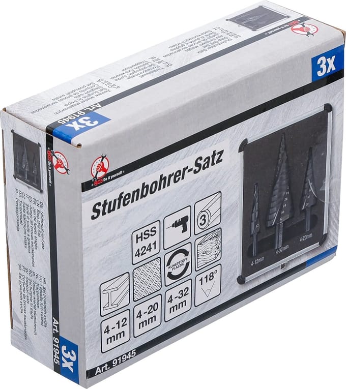BGS Trappenboor - Ø 4 - 32 mm - 3 delig