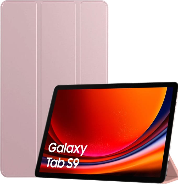 Tablet Hoes geschikt voor Samsung Galaxy Tab S9 Plus – Extreme Shock Case – Cover Rosé