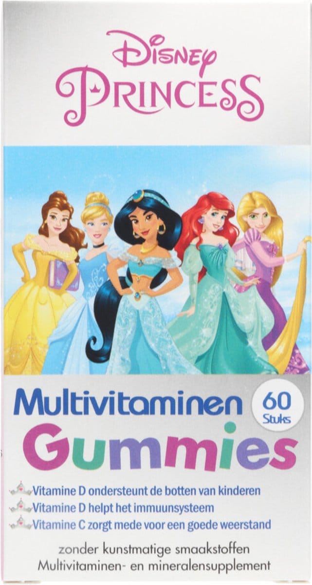 Disney Kinder Multivitaminen Gummies Princess - 60 Gummies