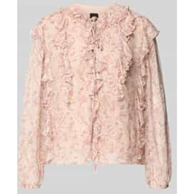 regular fit blouse met lange mouwen van chiffon model 'C_BORMA'