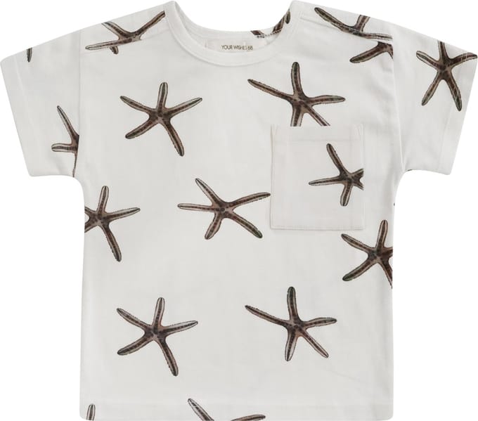 Your Wishes Starfish Emiel - Shortsleeve - Shirt - Meisjes & Jongens - Maat: 86
