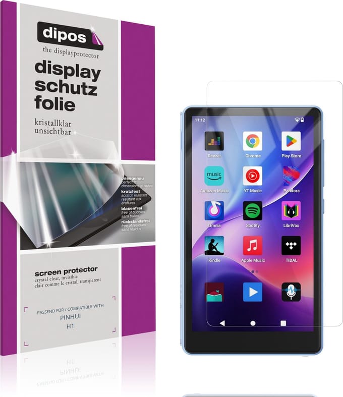 dipos – 4x Beschermfolie geschikt voor PINHUI H1 | Krasbestendige & heldere Screenprotector Ultra-Thin