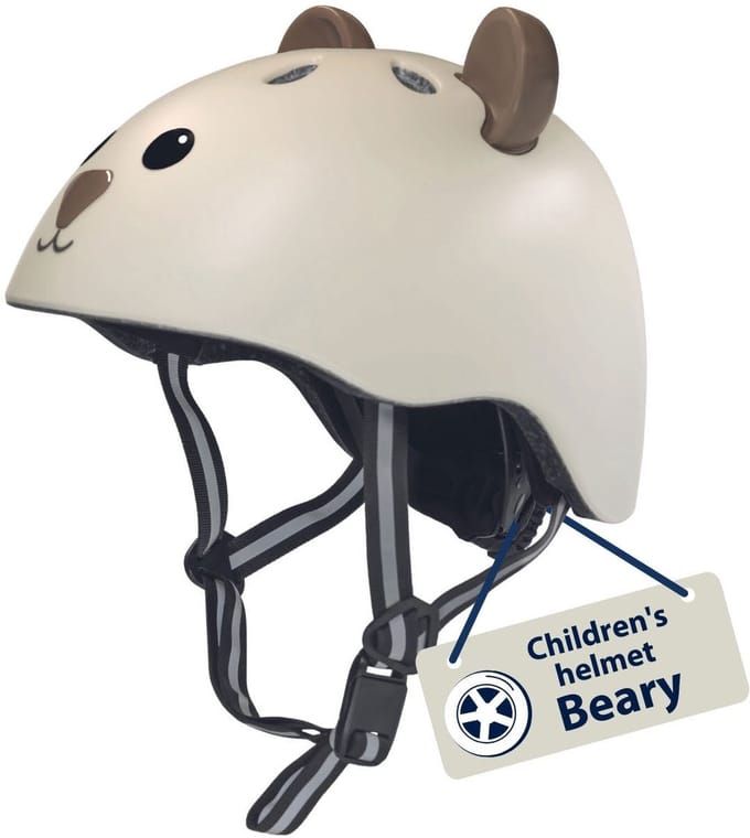 HUDORA Kinderhelm Beary Mokka - Maat 44-47