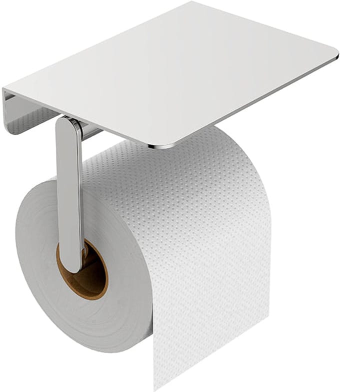 Wiesbaden Alonzo Toiletrolhouder met Planchet - Chroom