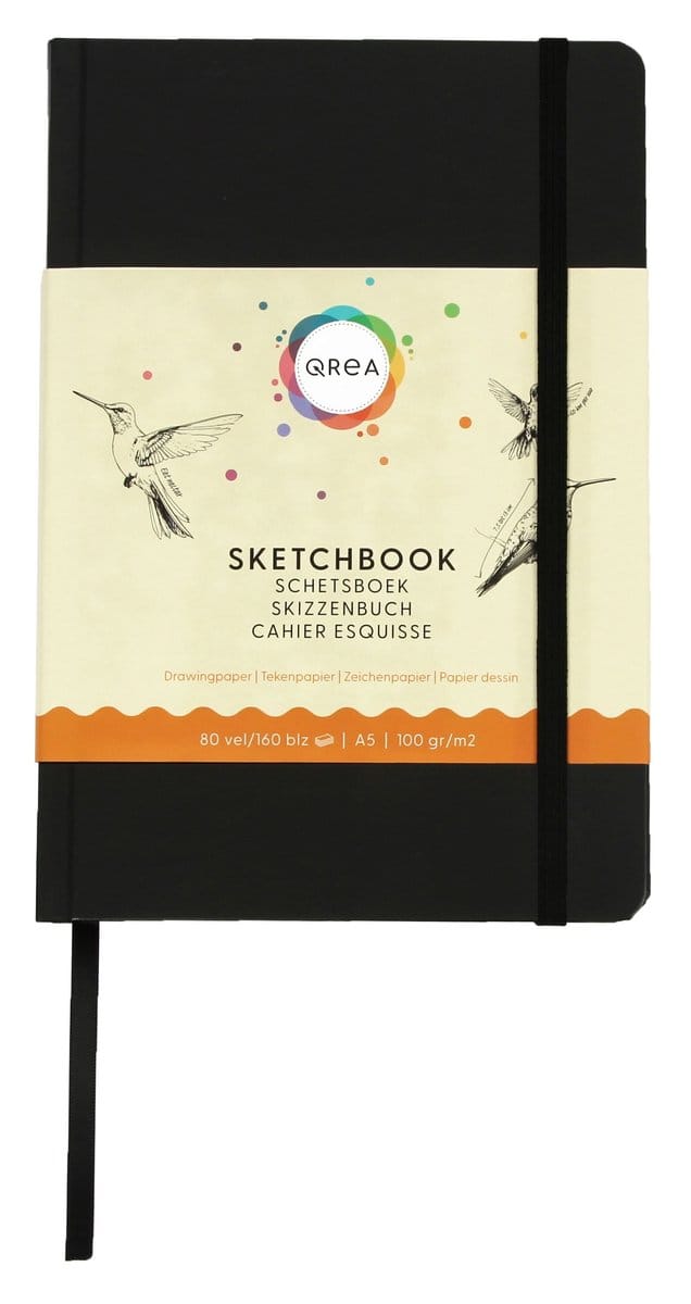 Tekenboek qrea a5 100gr 80vel | 20 stuks