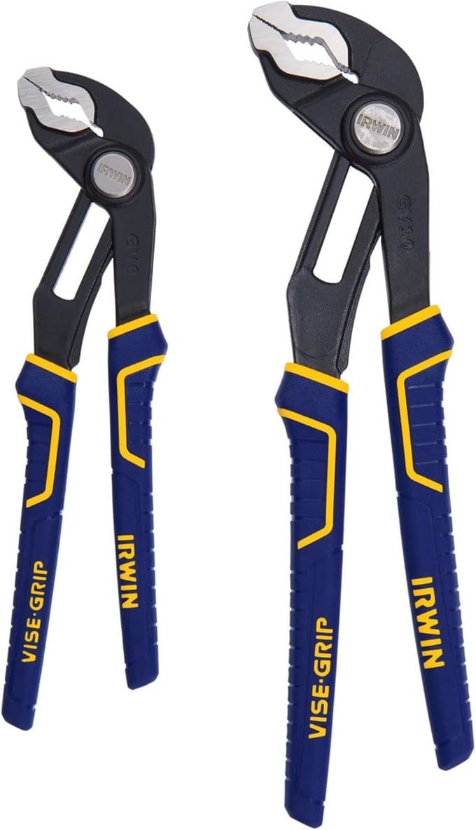 GrooveLock Grijptangen Set - V-Jaw, 2 Stuks