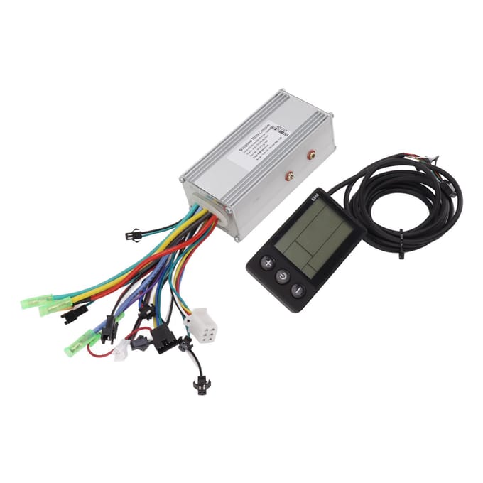 36V 48V 60V 1000W 38A 3 Modus Sinusgolf Controller Borstelloze Motor Controller 866 LCD Display Kit Elektrische Fiets Fiets gray