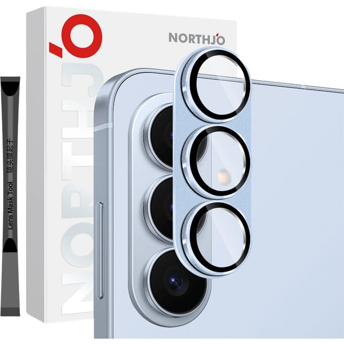 Northjo Samsung Galaxy S26 Plus Full Cover Camera Protector Blauw