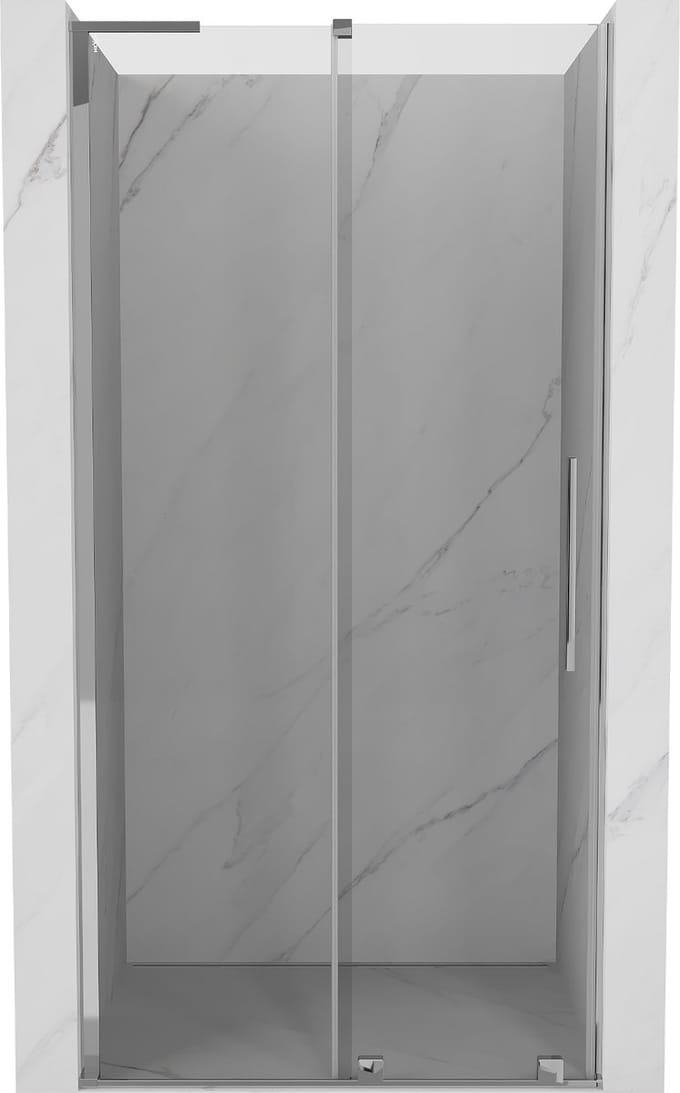 Mexen Velar L schuifdouchedeur 120 , transparant, chroom - 871-120-003-01-01
