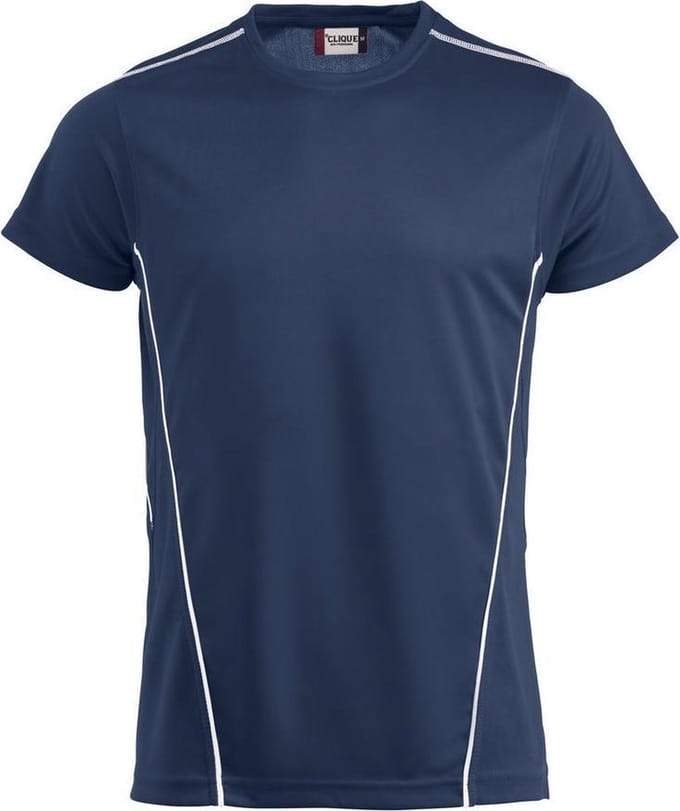 Clique Ice Sport T Navy/Wit maat M