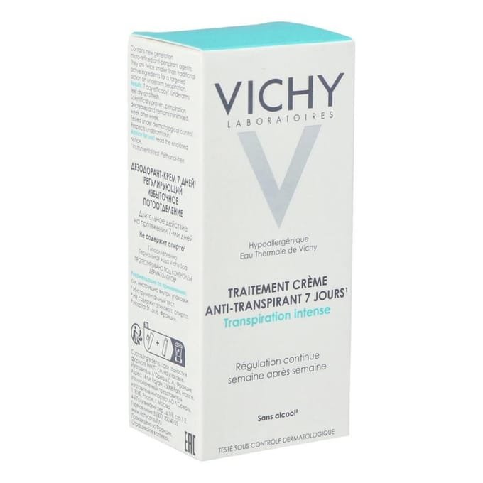 VICHY 7 Days Antitranspiratie Crèmeverzorging en Deodorant 30 ml
