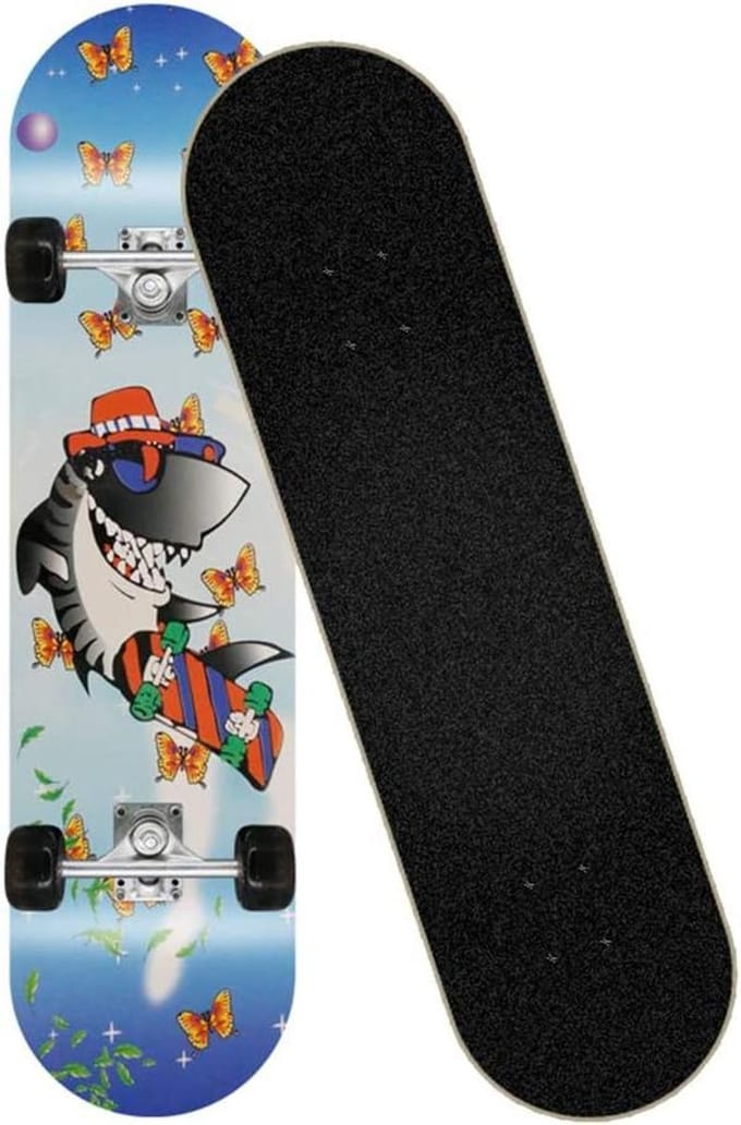 Compleet Skateboard - Cruiser Trickboard - Beginners Stunts - Dubbele Kick Dek - 31 x 8 inch - C