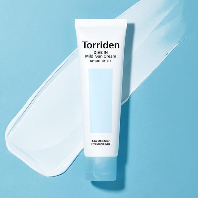 Torriden DIVE-IN Milde Minerale Zonnecrème 60 ml (SPF 50+ PA++++) white
