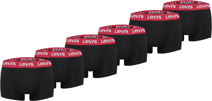 Pack of 6 men's Levis REPEAT LOGO TRUNK shorts underwear pants