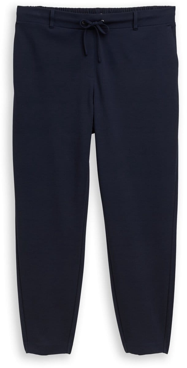 Tom Tailor - Plus Size - broek met losse pasvorm - Maat 44 - sky captain blue