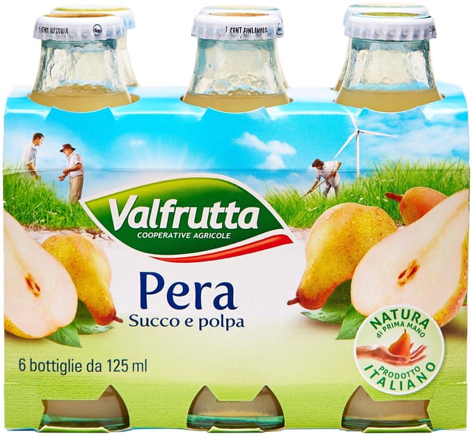 Jus smoothie pêche 3x125ml - valfrutta