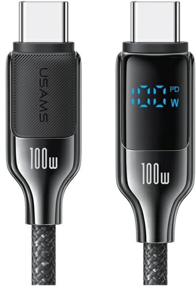 USAMS - USB-C Kabel - 1,2m - Supersnel Opladen - Grijs