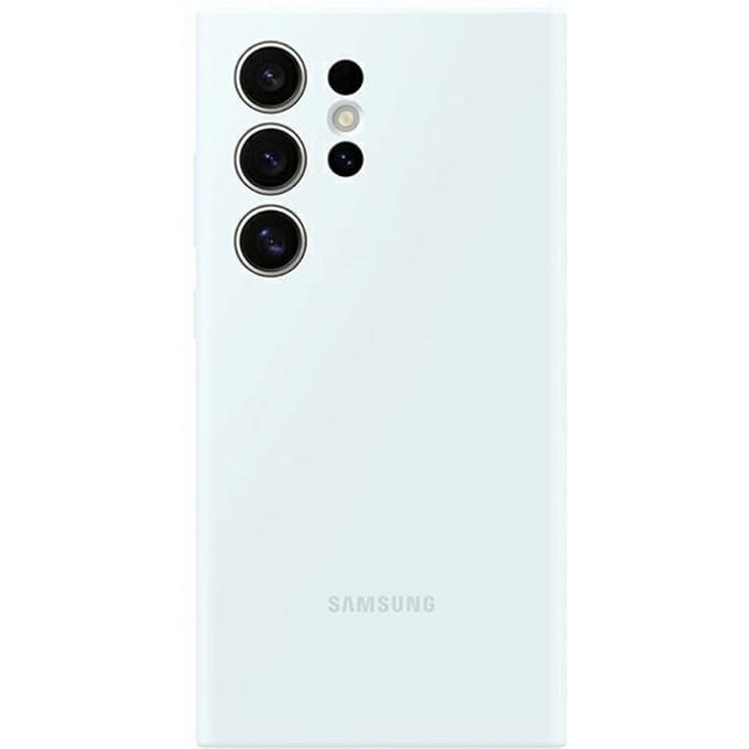 Samsung Silicone Case - Geschikt voor Samsung Galaxy S24 Ultra - White