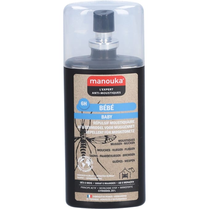 Manouka® Baby Afweermiddel Muggen 75 Vloeistof