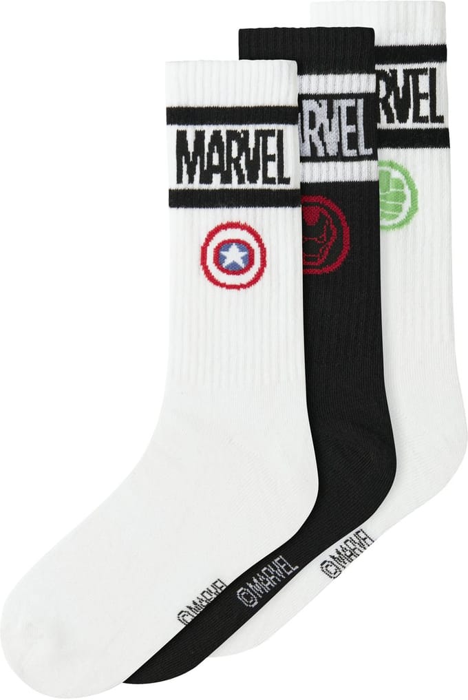 NAME IT - NKMANLO MARVEL 3P TENNIS SOCK MAR - Jongens - Sokken