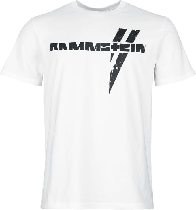 Rammstein T-shirt - Schwarzer Balken - S tot 5XL - voor Mannen - wit
