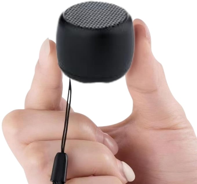 Mini Bluetooth Speaker met Deep Bass – Aluminium Behuizing – Sensor TWS Pairing – TF-kaart – Compact & Draagbaar Zwart