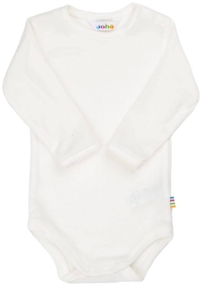 Joha baby romper - lange mouw - naturel – 100% wol - maat 60