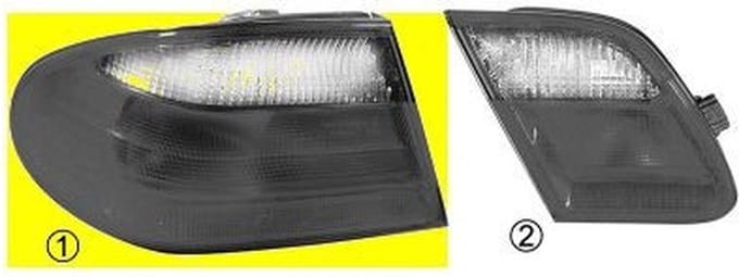 Achterlichtglas buiten l Mercedes-benz E-klasse (w210). Model: 1995-06 - 2003-08