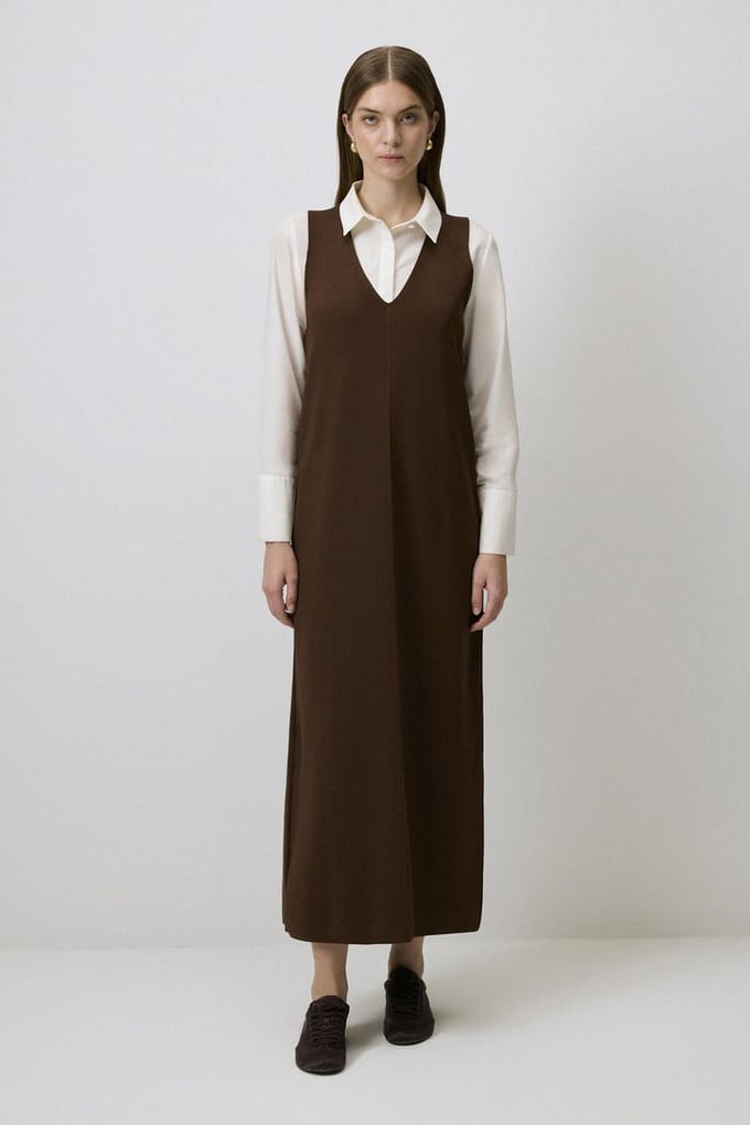 Touché Privé - Gebreid gilet - Bruin - Dames