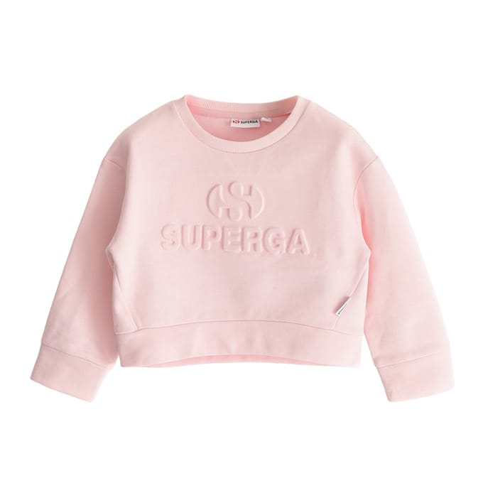 Superga Standaard T-shirt met kinderlogo (Roze)