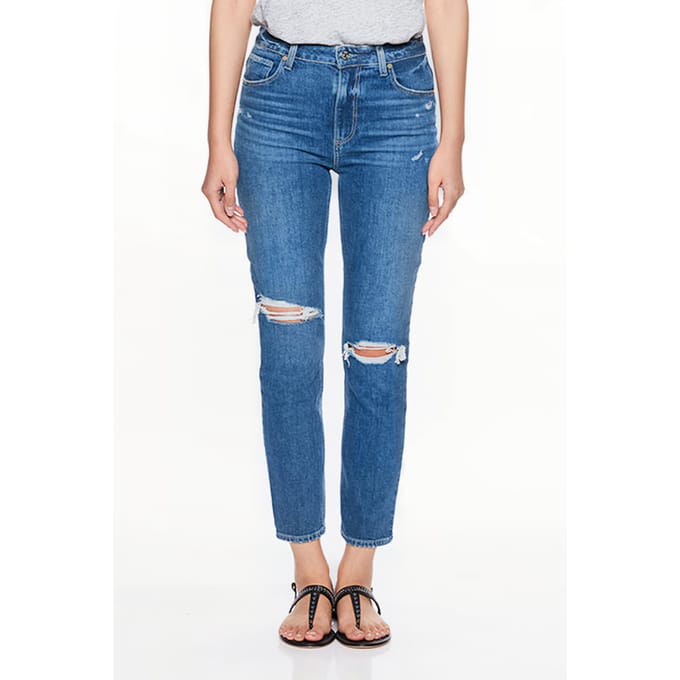PAIGE Sarah Slim Ware Destructed Taglia: W24 | Jeans Slim Fit Outlet | Donna