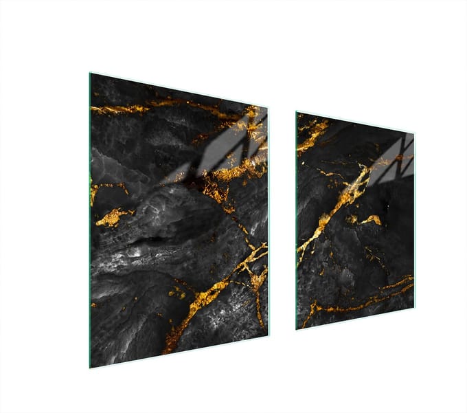 TMK ArtDeko - Snijplank - Glas - 85x52cm - Marmerpatroon