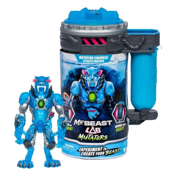 MrBeast Lab Mutators - Mutatie Kamer Stealth Panther - Maak je eigen MrBeast Actiefiguur