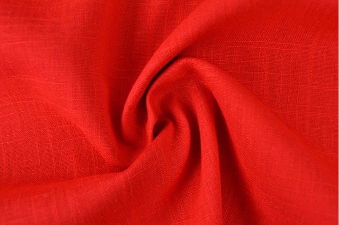 Linnen viscose stof - Rood - 1 meter - Per meter - 150cm breed