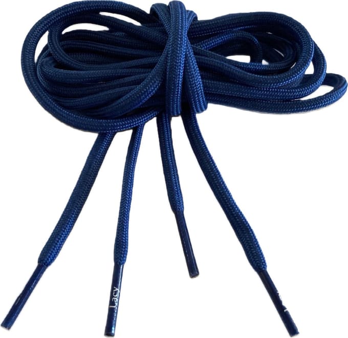 Schoenveters-rond blauw - 150 cm x 4mm - rond
