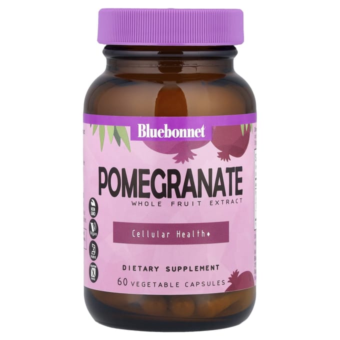 Bluebonnet Nutrition, Super Fruit, Granaatappel Hele Vrucht Extract, 60 Plantaardige Capsules
